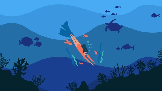 Dark Blue Water Background