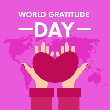 Free World Gratitude Day Clipart Template to Edit Online