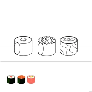 Japanese Food Coloring Page