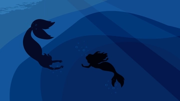 Free Mermaid Water Background Template to Edit Online