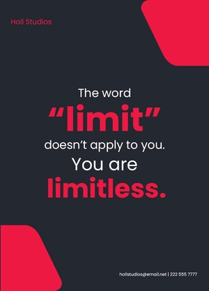 Blank Motivational Poster