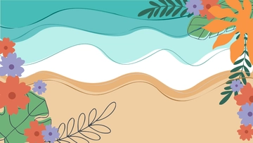 Free Summer Flowers Background Template to Edit Online