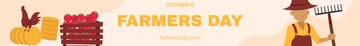 Free Farmers Day Website Banner Template to Edit Online