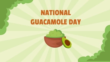 Free National Guacamole Day Drawing Background Template to Edit Online