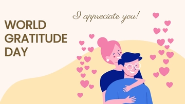 Free World Gratitude Day Flyer Background Template to Edit Online