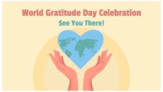 World Gratitude Day Invitation Background