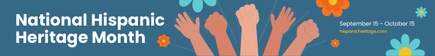 National Hispanic Heritage Month Website Banner National Hispanic Heritage Month Website Banner