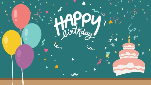 Chalkboard Birthday Background