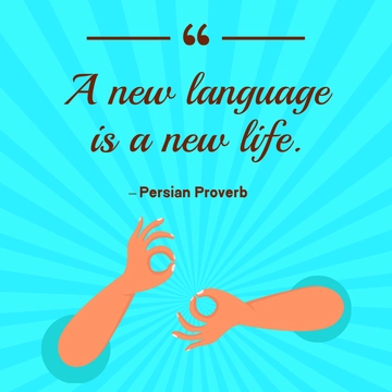 Free International Day of Sign Languages Quote Vector Template to Edit Online