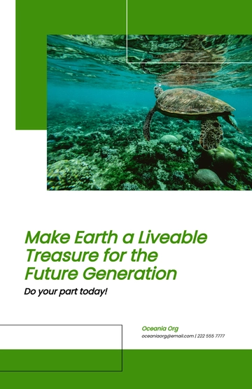 Free Environmental Protection Poster Template to Edit Online