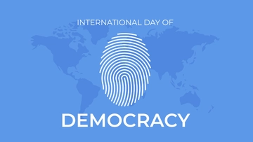 Free International Day of Democracy Image Background Template to Edit Online