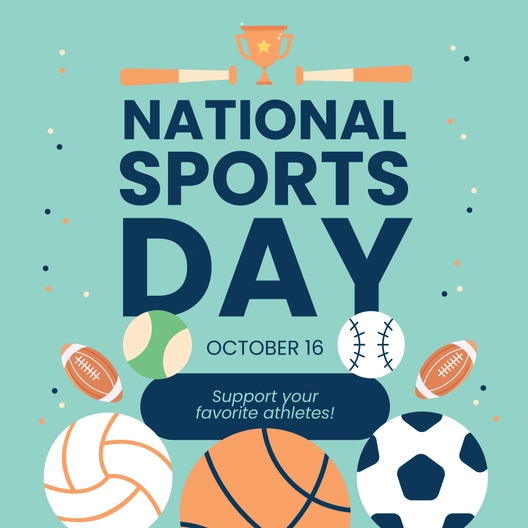 National Sports Day Instagram Post