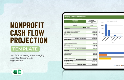 Nonprofit Cash Flow Projection Template