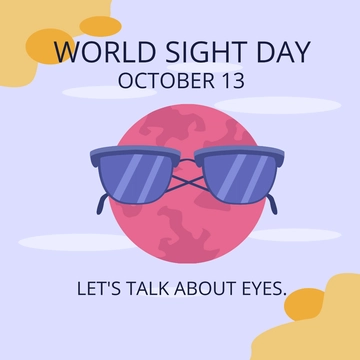 Free World Sight Day FB Post Template to Edit Online