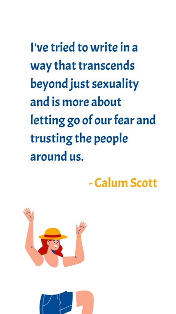 Calum Scott: Embracing Trust, Overcoming Fear Quote