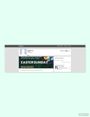 Easter Sunday LinkedIn Blog Post Template
