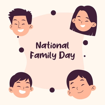 Free National Family Day Clipart Vector Template to Edit Online