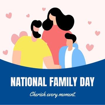 Free National Family Day Poster Vector Template to Edit Online