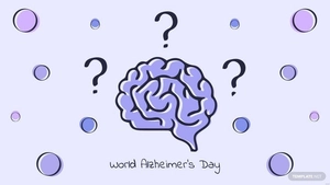 World Alzheimer’s Day Drawing Background