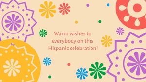 National Hispanic Heritage Month Wishes Background