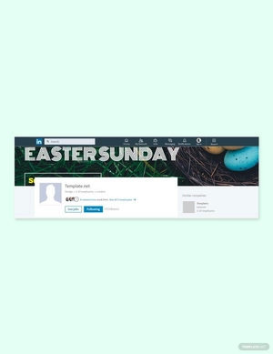 Easter Sunday LinkedIn Company Cover Template