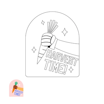 Free Harvest Coloring Page Template to Edit Online