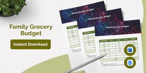 Family Grocery Budget Template Family Grocery Budget Template