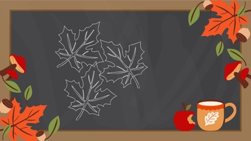 Free Fall Chalkboard Background Template to Edit Online