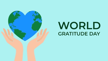 Free World Gratitude Day Background Template to Edit Online