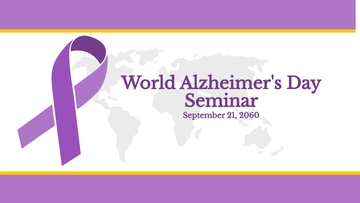 Free World Alzheimer???s Day Flyer Background Template to Edit Online