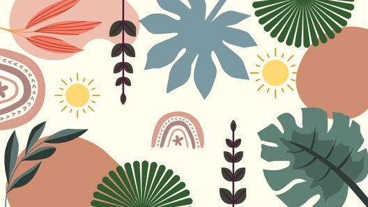 Boho Greenery Background