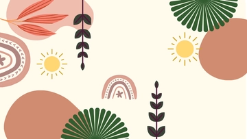 Free Boho Greenery Background Template to Edit Online