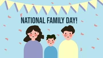 Free High Resolution National Family Day Background Template to Edit Online