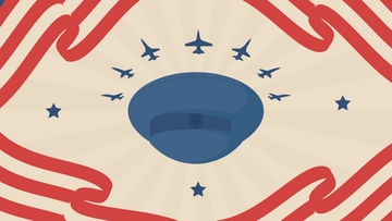 Free VFW Day Cartoon Background Template to Edit Online