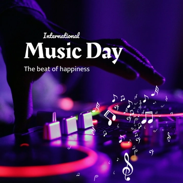 Free International Music Day Flyer Vector Template to Edit Online