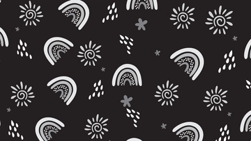Free Black And White Boho Background Template to Edit Online