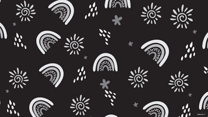 Black And White Boho Background
