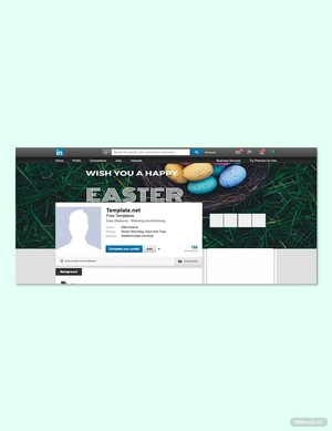 Easter Sunday LinkedIn Profile Banner Template