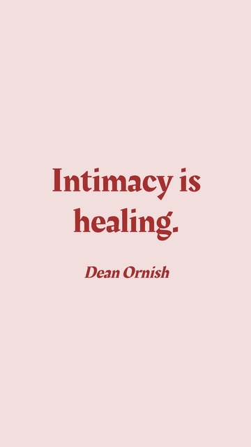 Free Dean Ornish - Intimacy is healing. Template to Edit Online