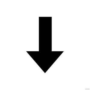 Black Down Arrow Clipart