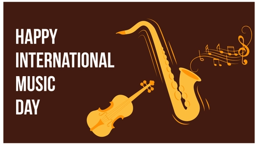 Happy International Music Day Background
