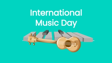 Free International Music Day Photo Background Template to Edit Online