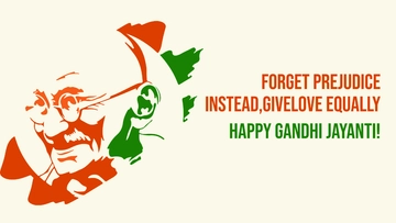 Free Gandhi Jayanti Greeting Card Background Template to Edit Online