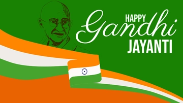 Free Gandhi Jayanti Wallpaper Background Template to Edit Online
