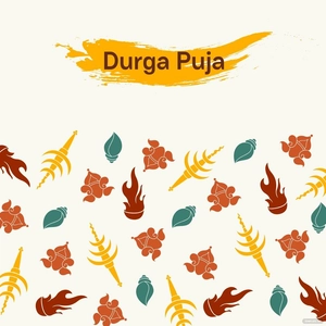 Durga Puja Clipart Vector