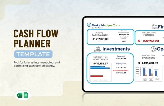 Cash Flow Planner Template