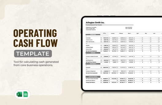 Operating Cash Flow Template