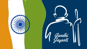 Free Gandhi Jayanti Image Background Template to Edit Online