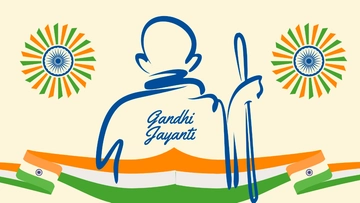 Free Gandhi Jayanti Day Background Template to Edit Online