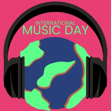 Free International Music Day Clipart Template to Edit Online